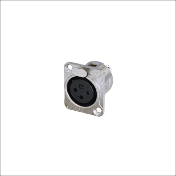 RC3FDL JACK CONECTOR 3 PINES HEMBRA DE CHASIS REAN