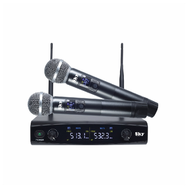 SDM-4402A SET DE 2 MICROFONOS UHF SKY