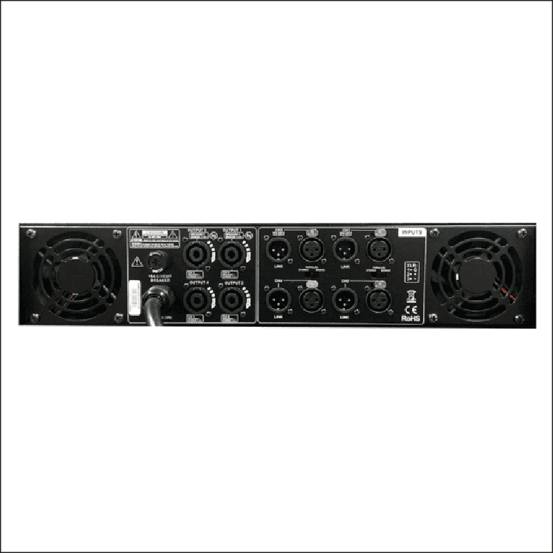 PVP-8.4 Amplificador 4CH PRO DJ 2400W - Imagen 2