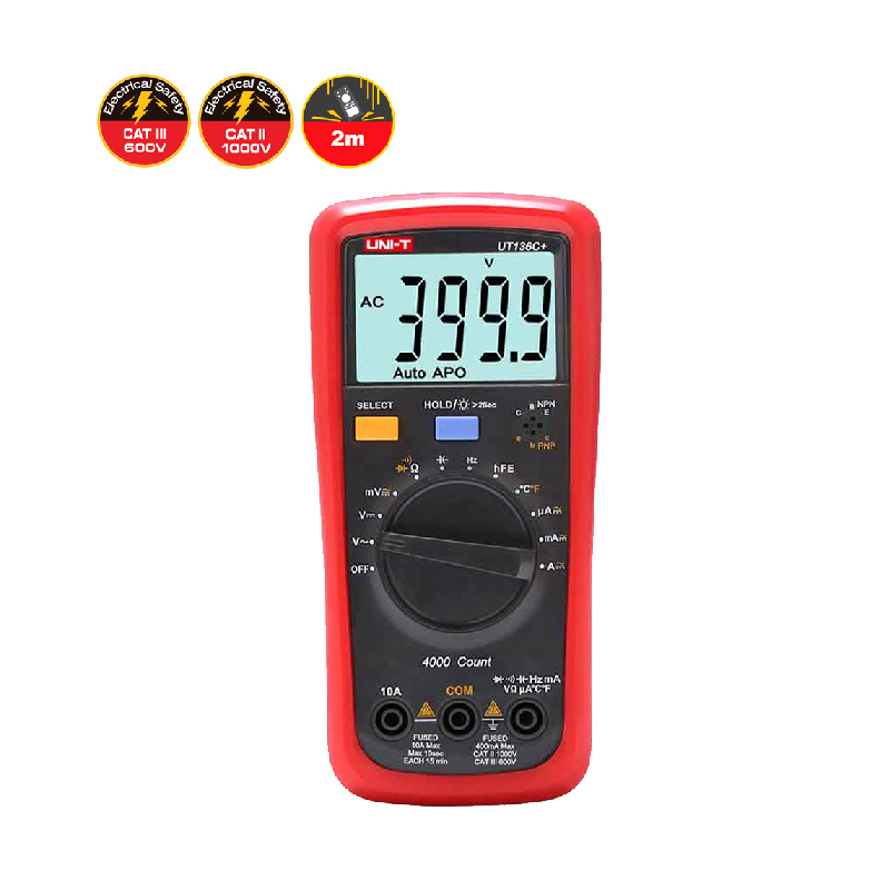 UT-136C+ TESTER DIGITAL AUTORANGO UNI-T