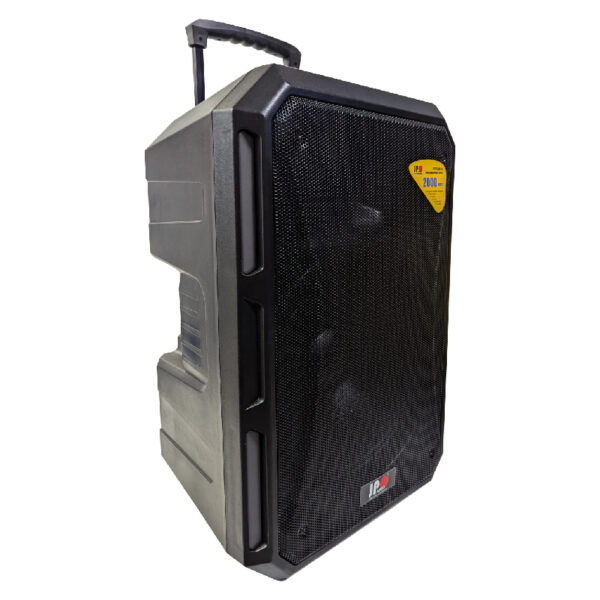 CABINA ACTIVA 15” JP-6715ADX-CB CON BATERÍA 2 VÍAS USB/BLUETOOTH/SD/FM – 2000 WATTS CON MICRÓFONO – JP AUDIO - Image 2