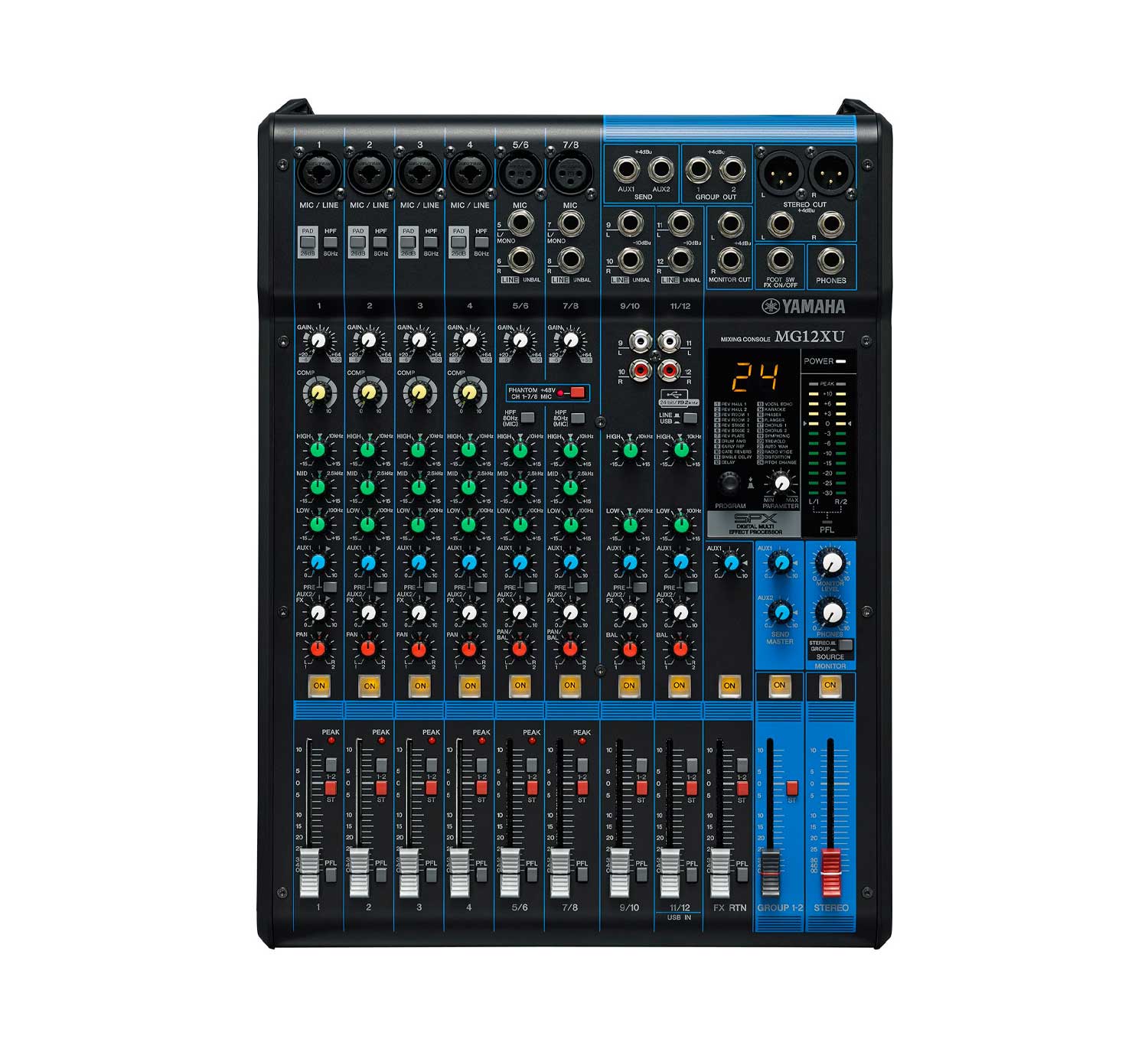 MG-12XU - MEZCLADORA ANALOGA 12 CH/EFECTO