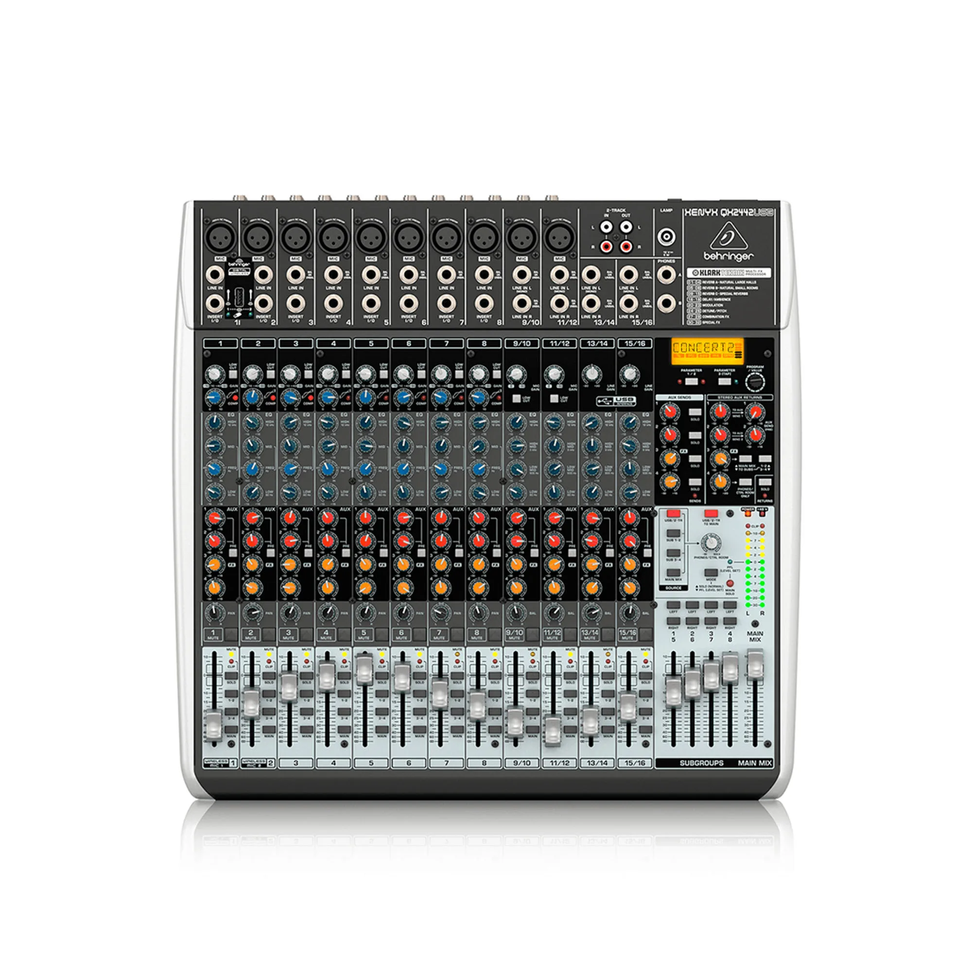 QX-2442USB - CONSOLA ANALOGA BEHRINGER 10 ENTRADAS HIBRIDAS