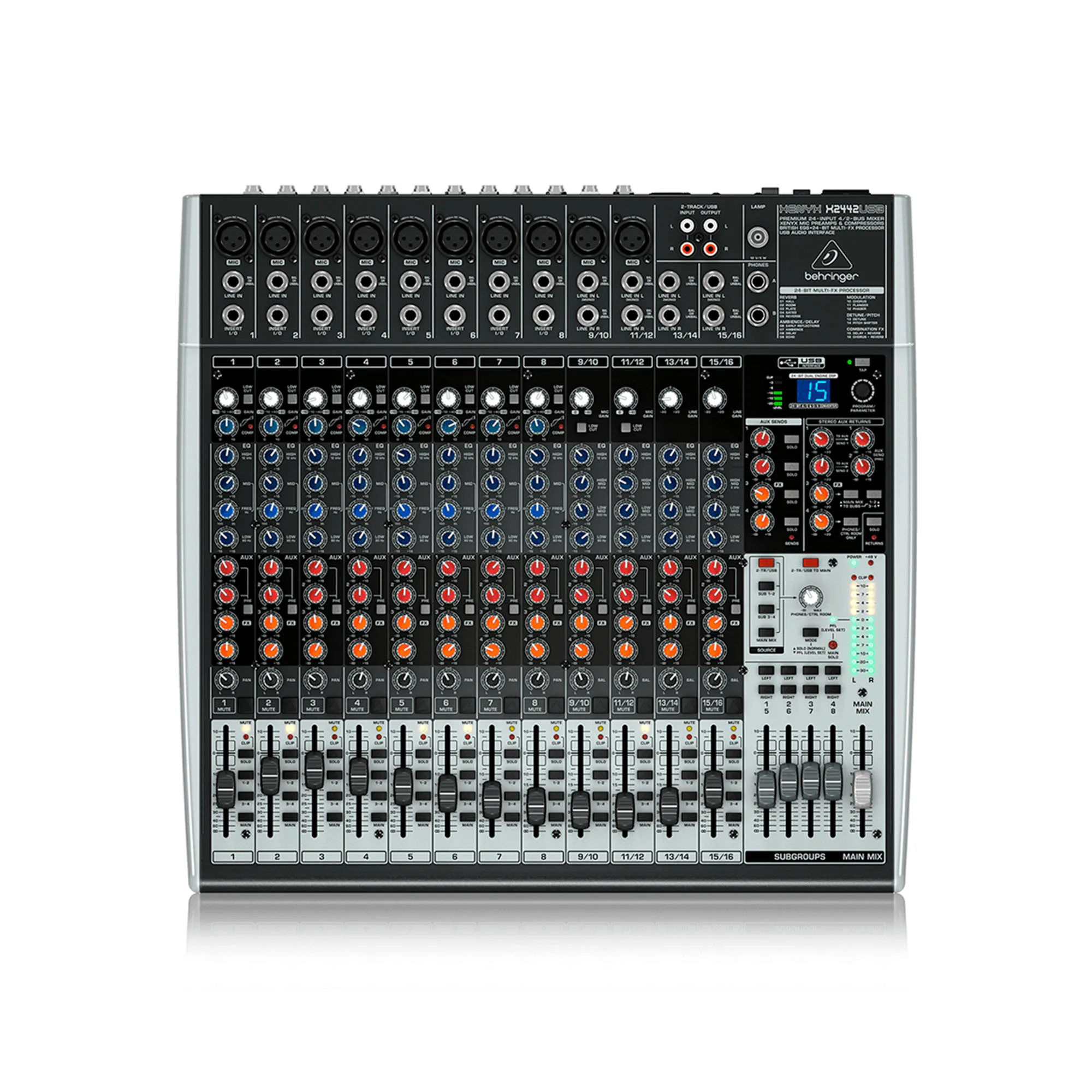 X-2442USB - CONSOLA BEHRINGER C/ENTRADA DE USB