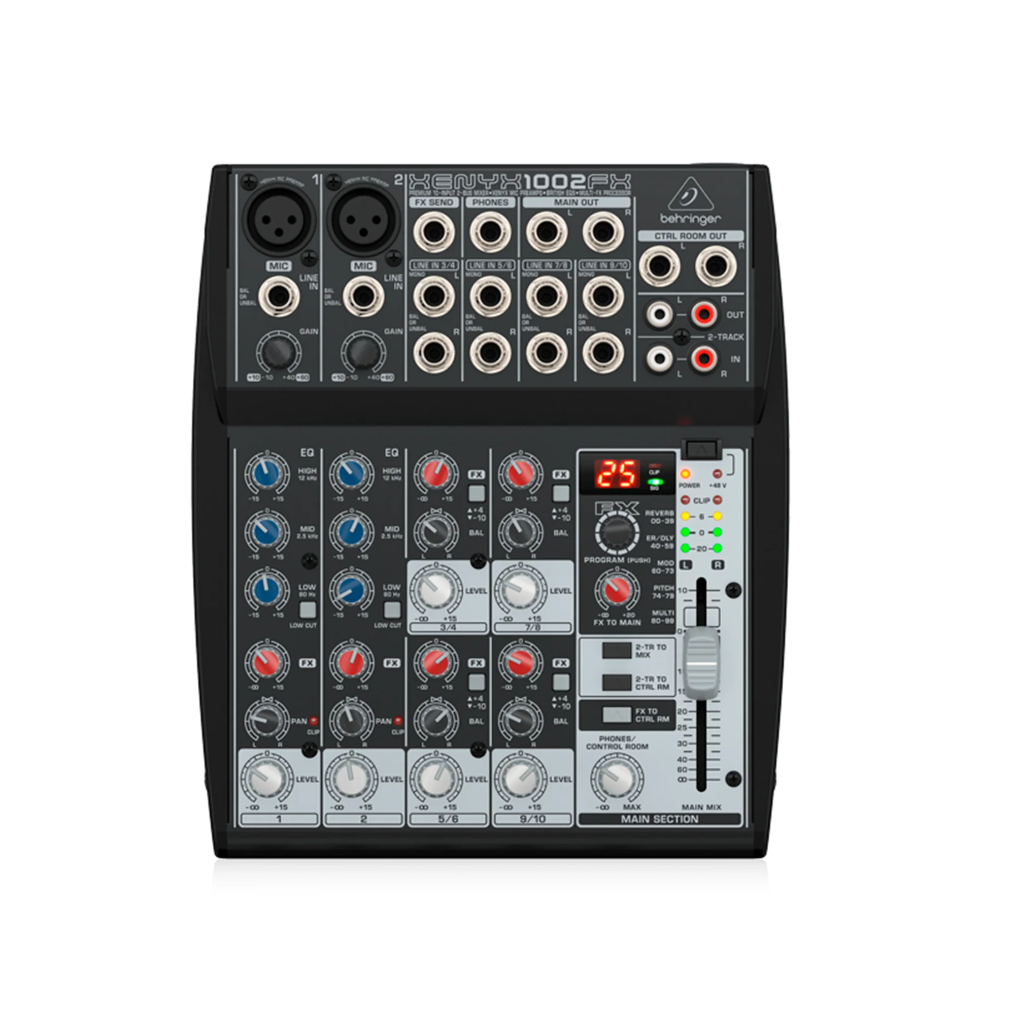 XENYX-1002SFX - MEZCLADOR BEHRINGER CON 2 PREAMMPLIFICADORES